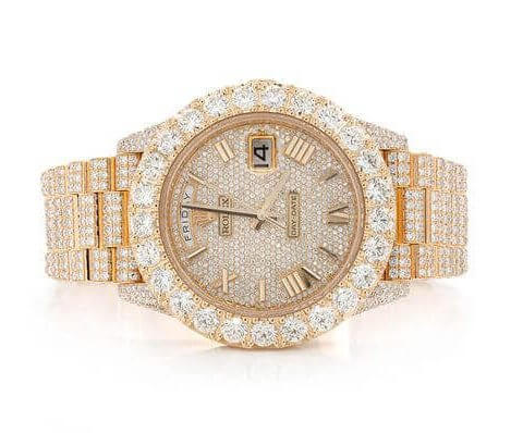 rolex watch iced out