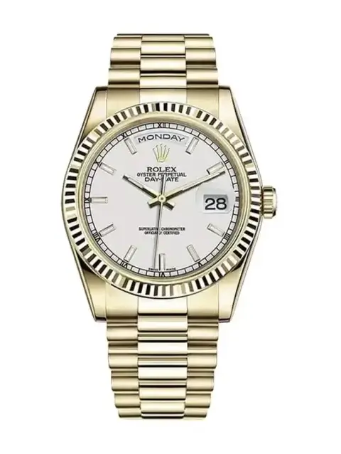 Rolex Day Date White Dial
